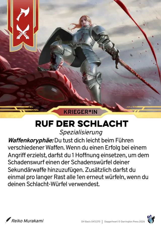 Karte Ruf der Schlacht