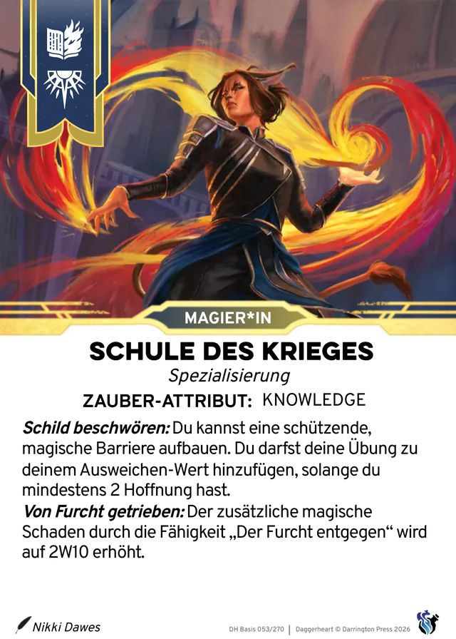 Karte Schule des Krieges