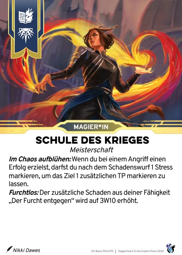 Karte Schule des Krieges