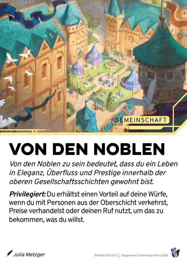 Karte Von den Noblen