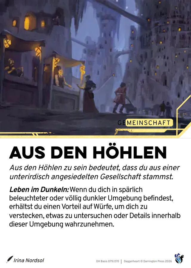 Karte Aus den Höhlen