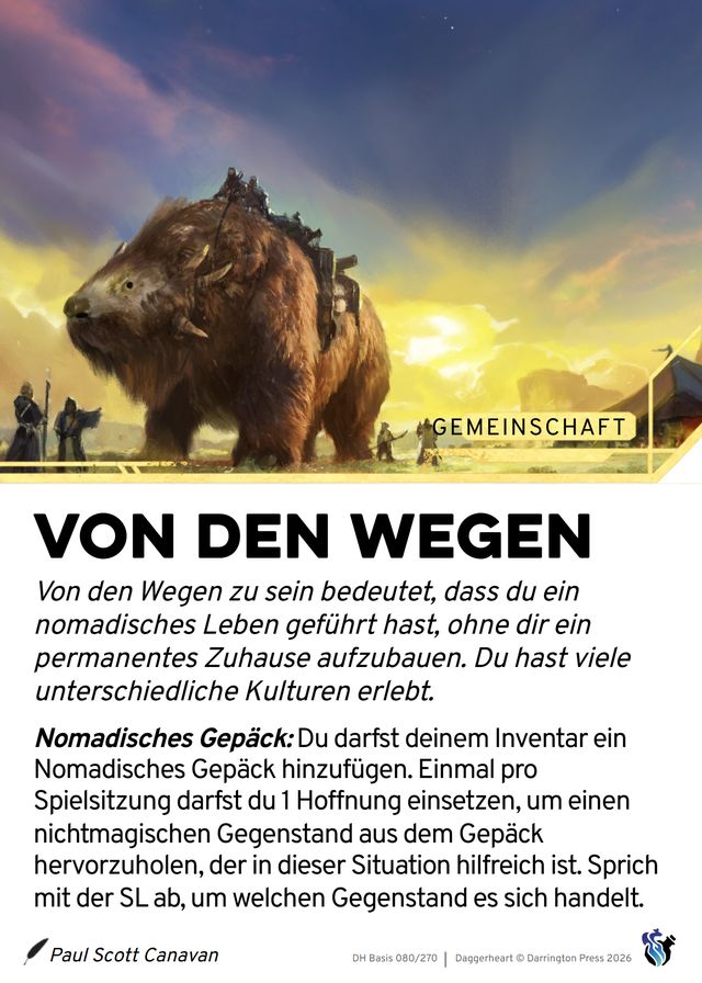 Karte Von den Wegen
