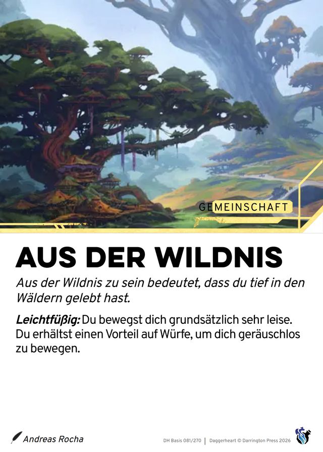 Karte Aus der Wildnis