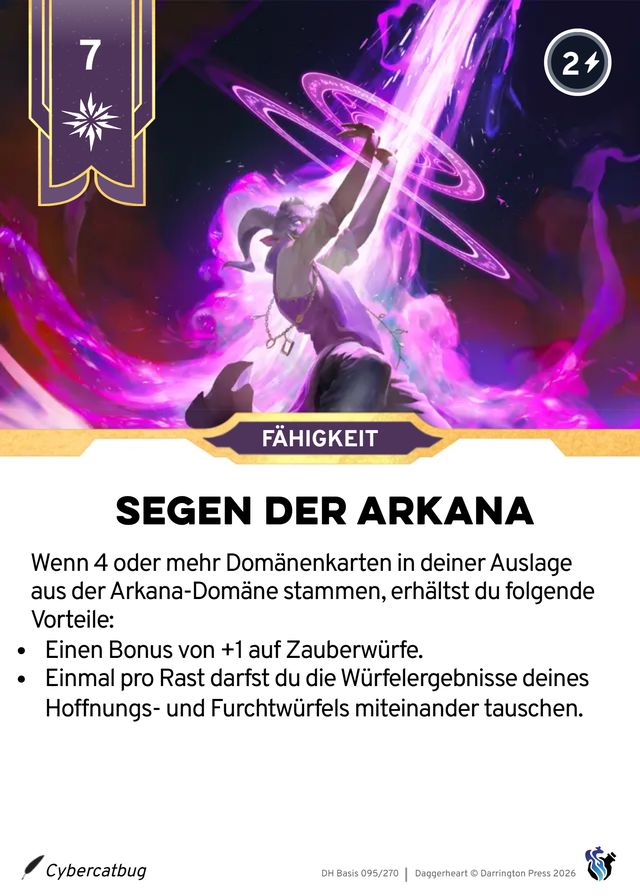 Karte Segen der Arkana