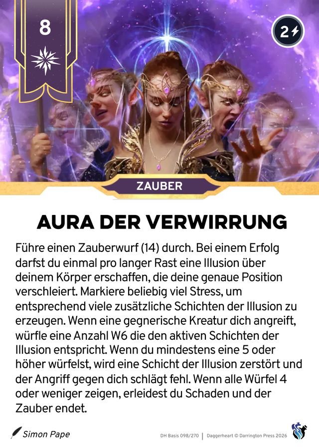 Karte Aura der Verwirrung