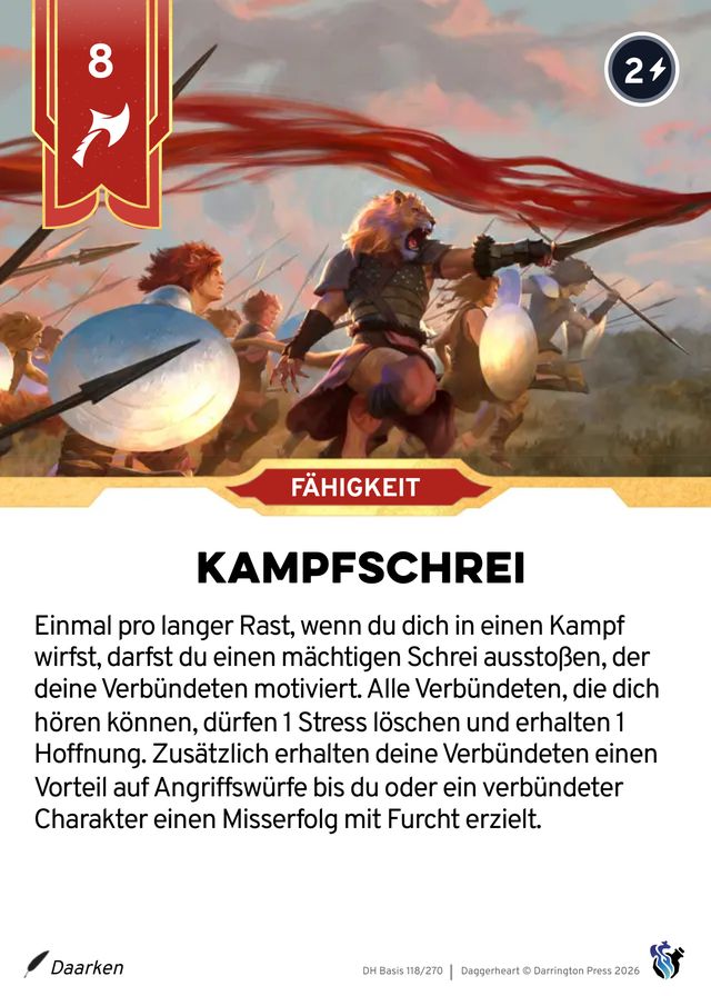 Karte Kampfschrei