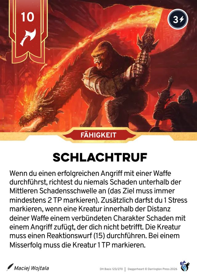 Karte Schlachtruf