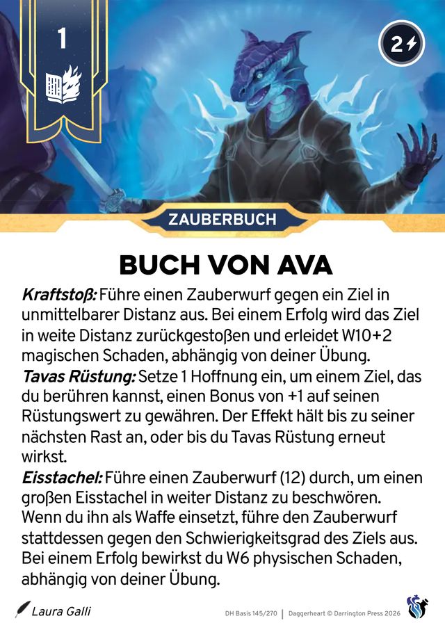 Karte Buch von Ava