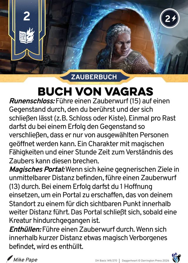 Karte Buch von Vagras