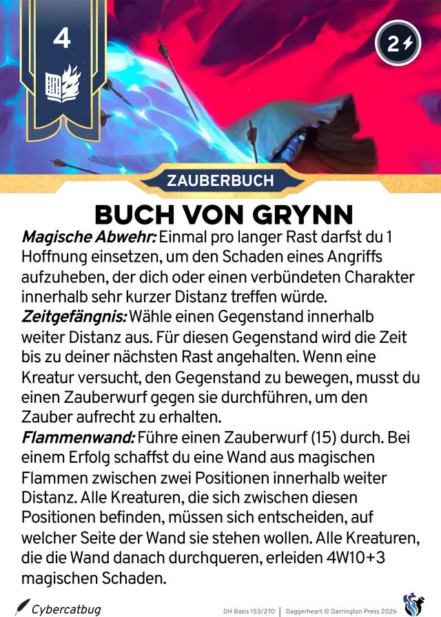 Karte Buch von Grynn