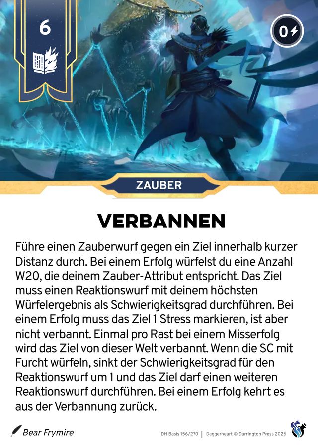 Karte Verbannen