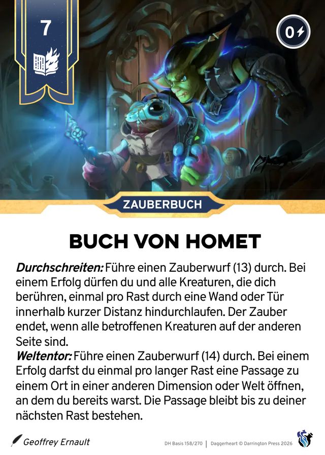 Karte Buch von Homet
