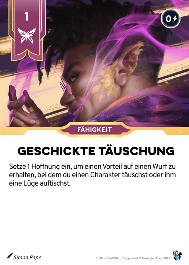 Karte Geschickte Täuschung