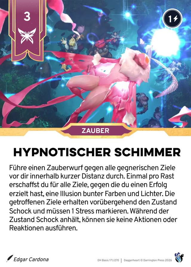 Karte Hypnotischer Schimmer