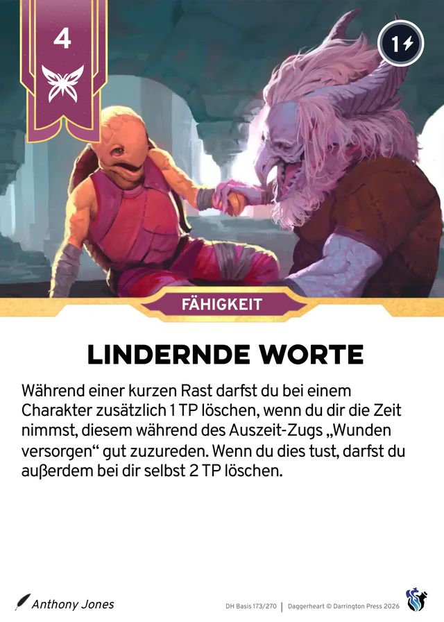 Karte Lindernde Worte