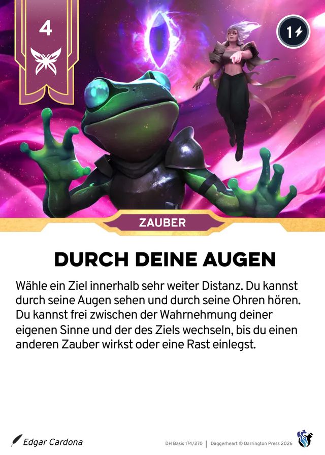 Karte Durch deine Augen