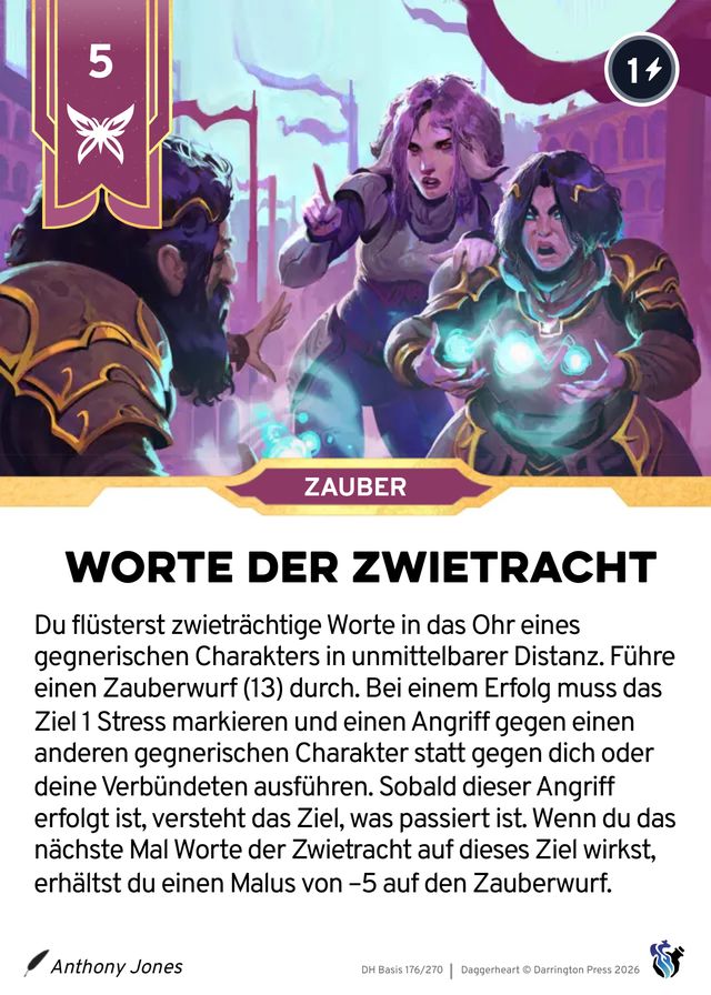 Karte Worte der Zwietracht