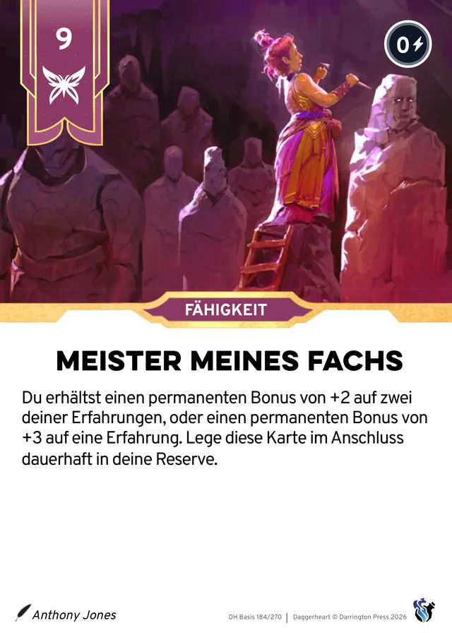 Karte Meister meines Fachs