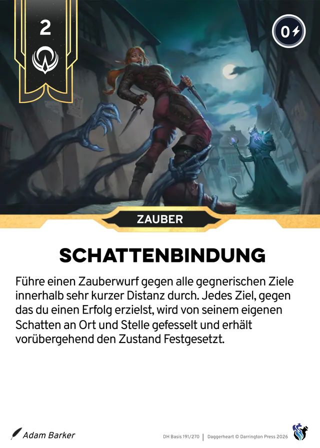 Karte Schattenbindung
