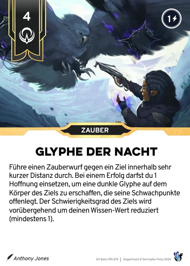 Karte Glyphe der Nacht