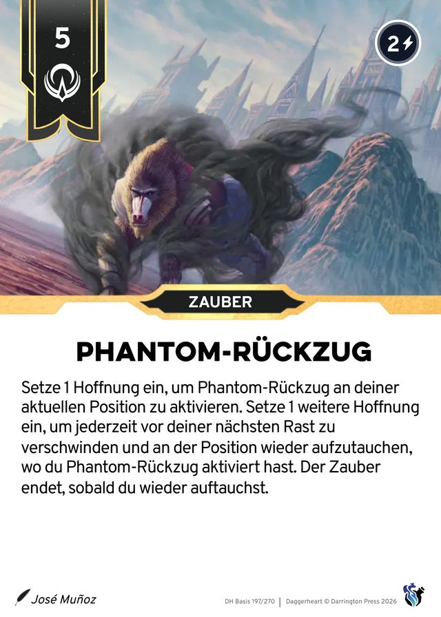 Karte Phantom-Rückzug