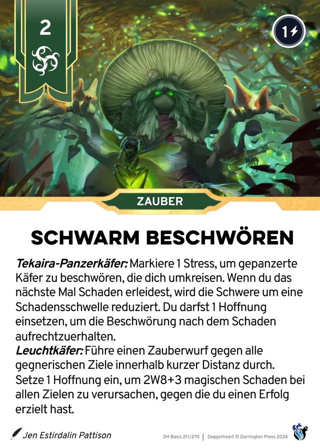 Karte Schwarm beschwören