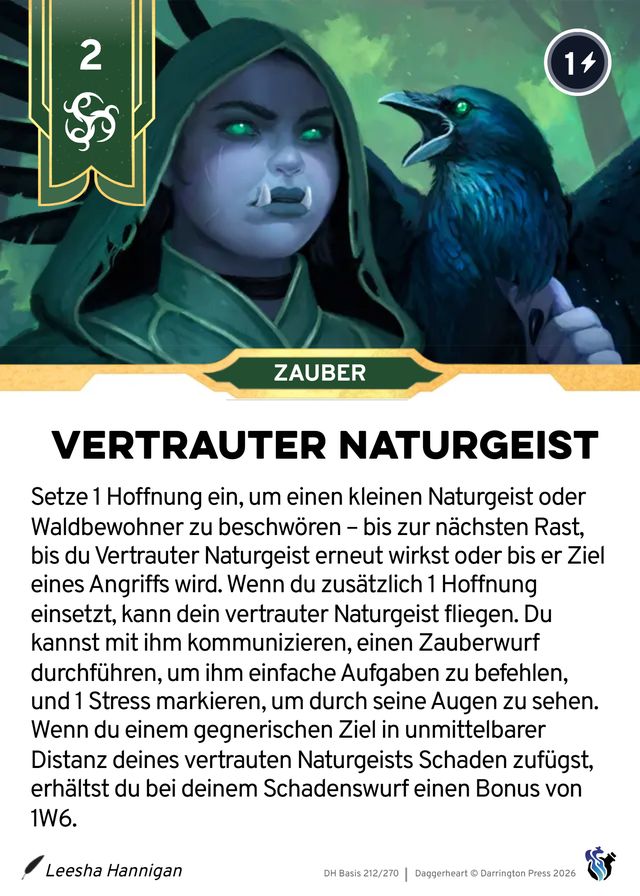 Karte Vertrauter Naturgeist