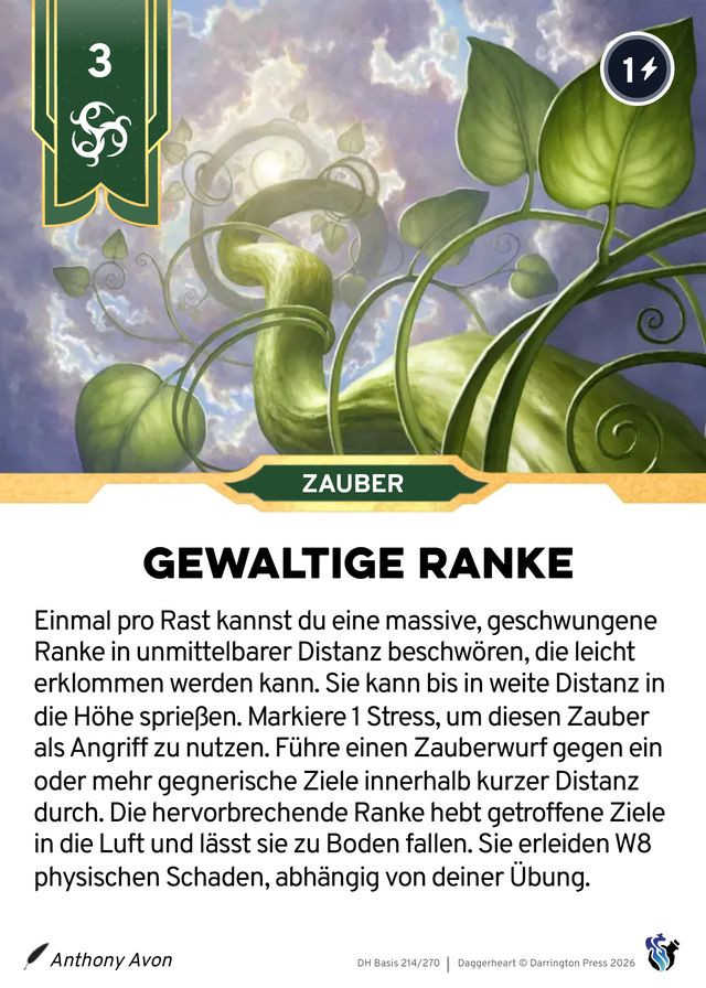 Karte Gewaltige Ranke