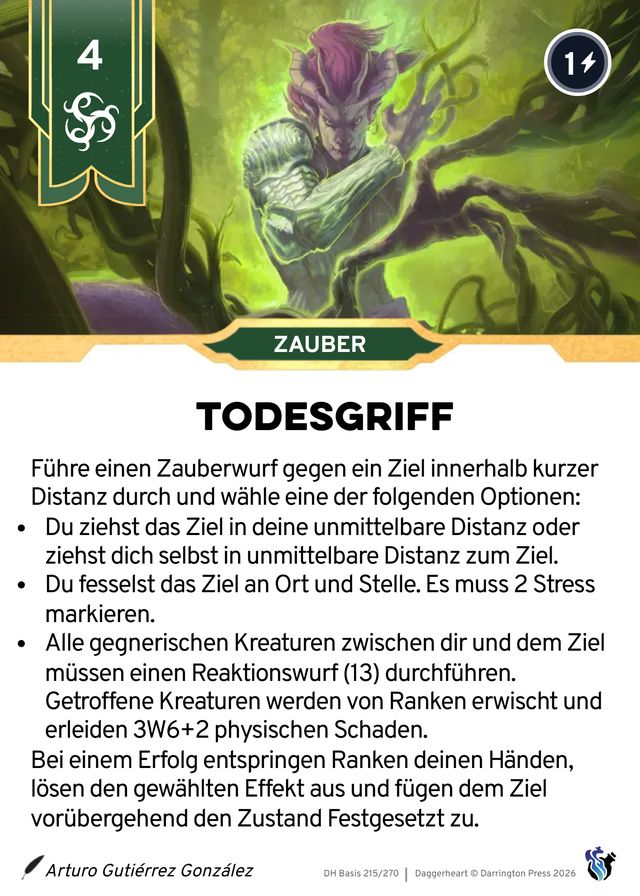 Karte Todesgriff
