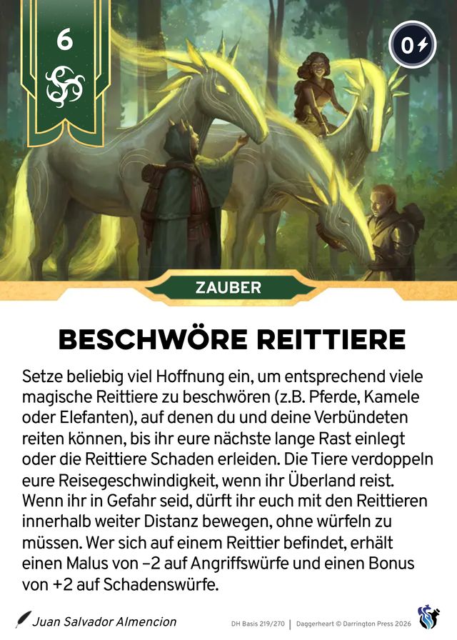 Karte Beschwöre Reittiere
