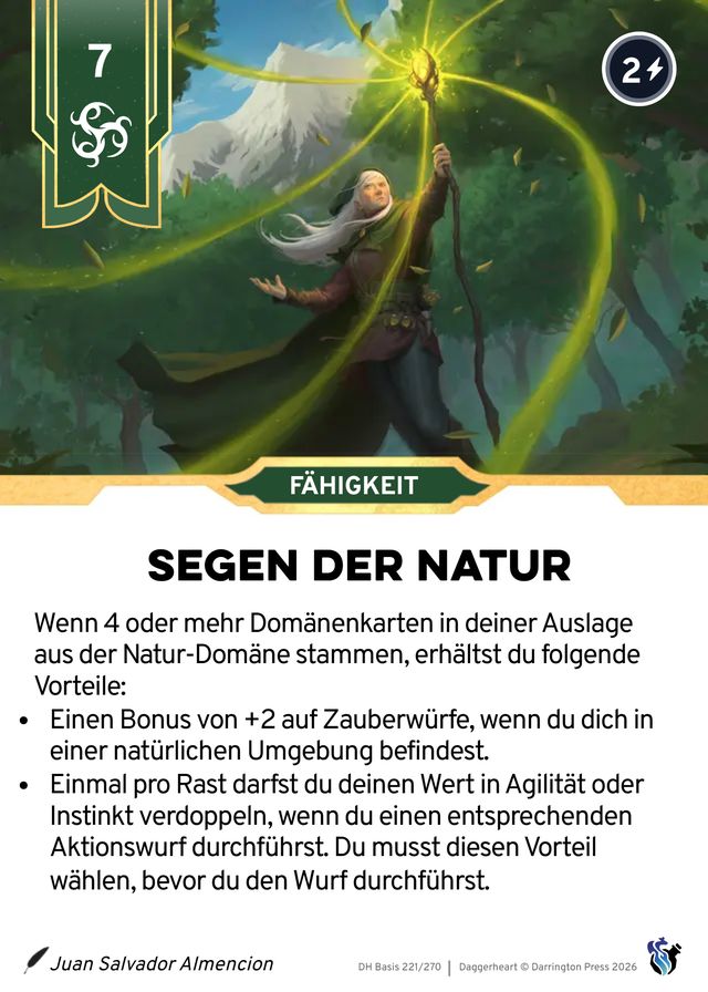 Karte Segen der Natur