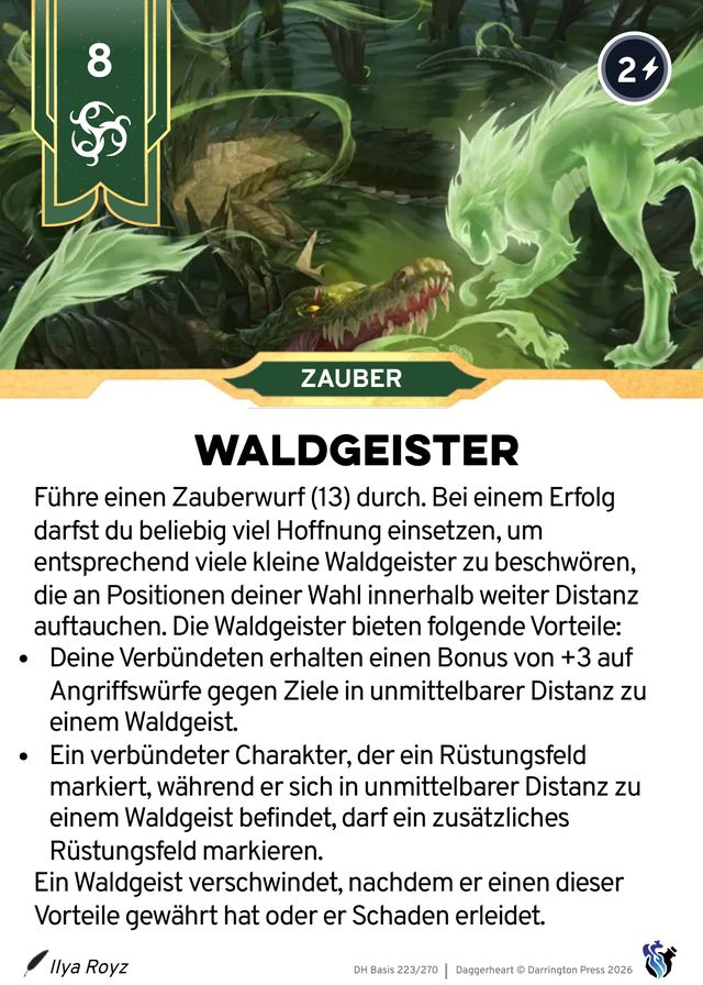 Karte Waldgeister