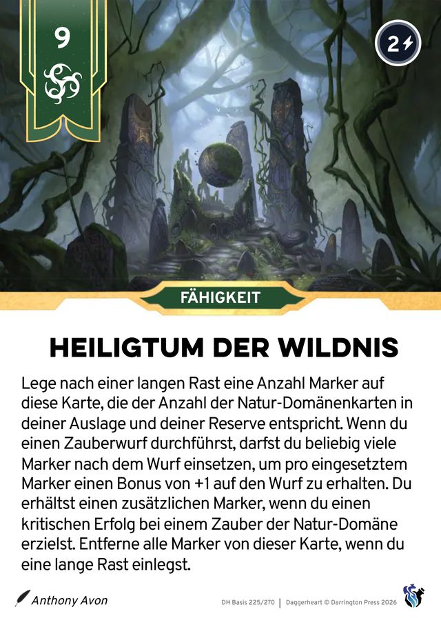 Karte Heiligtum der Wildnis