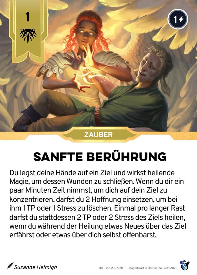 Karte Sanfte Berührung