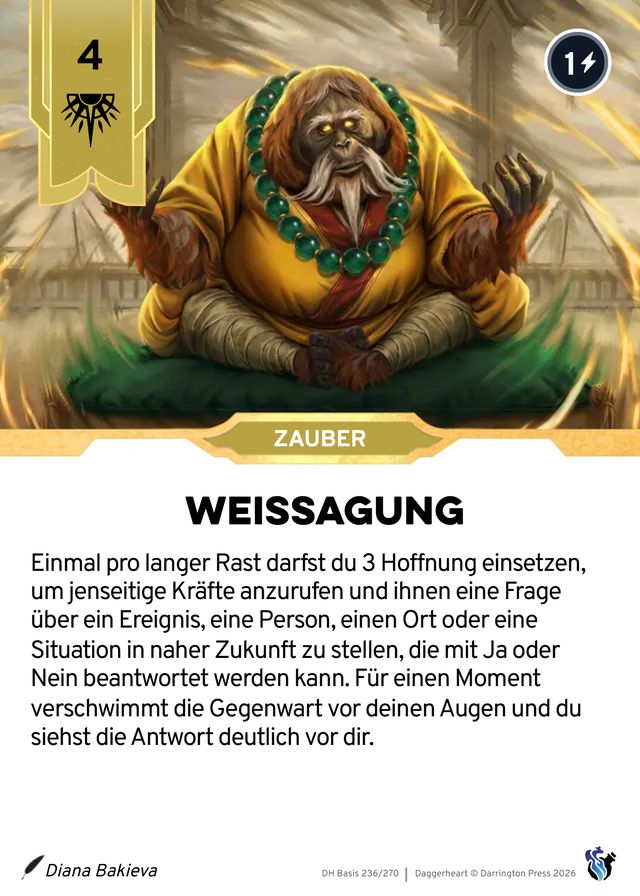 Karte Weissagung