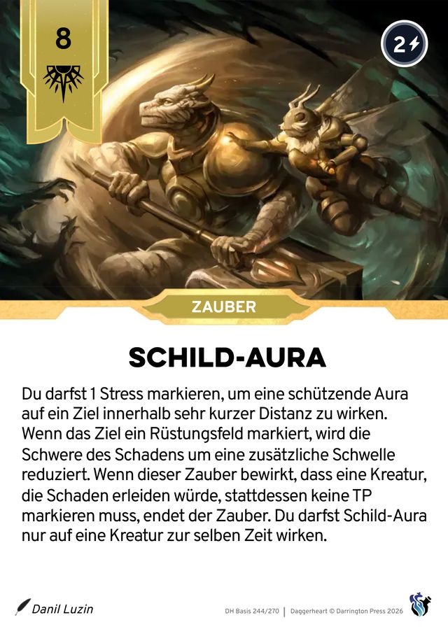Karte Schild-Aura