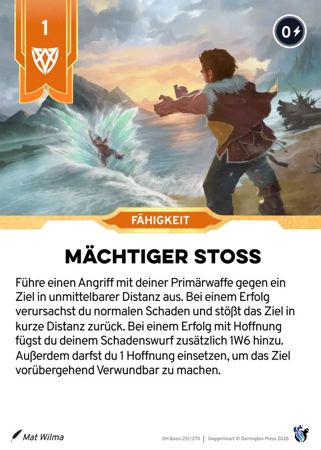 Karte Mächtiger Stoß