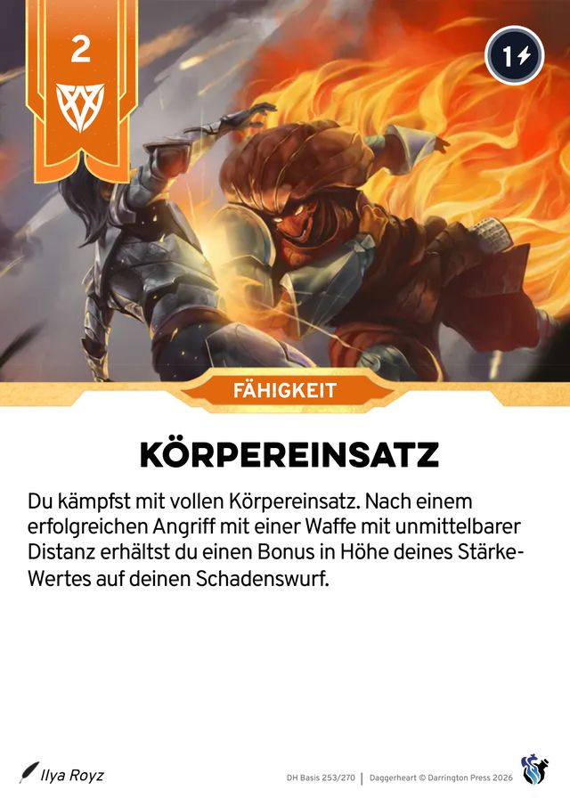Karte Körpereinsatz