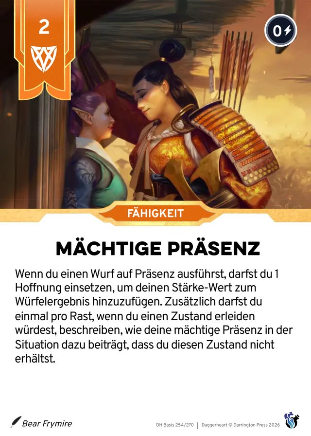 Karte Mächtige Präsenz