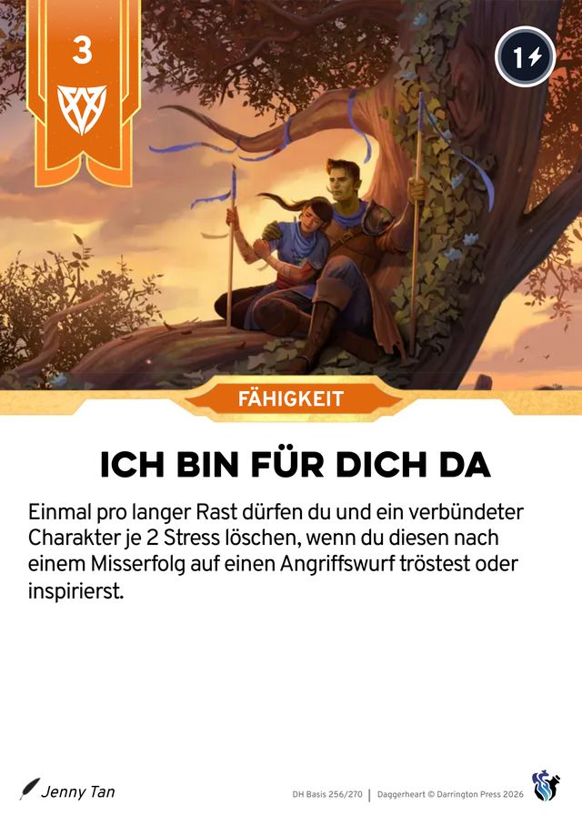 Karte Ich bin für dich da