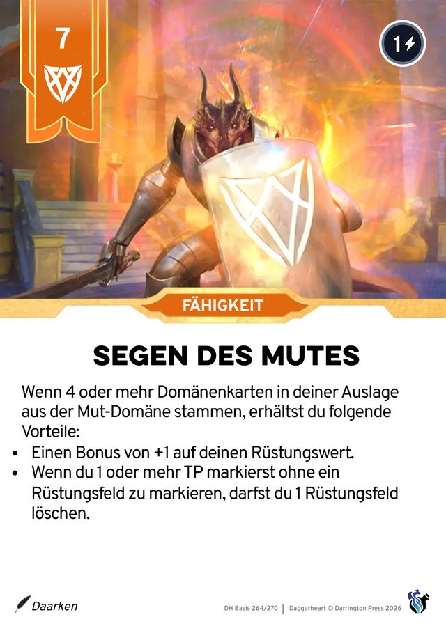 Karte Segen des Mutes