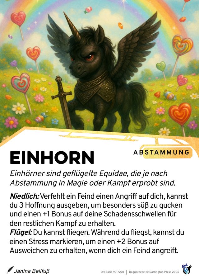 Karte Einhorn
